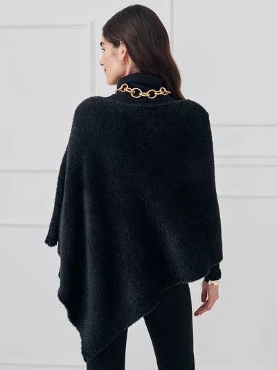 J.mclaughlin Women's Livia Poncho Black | Nylon In Blue