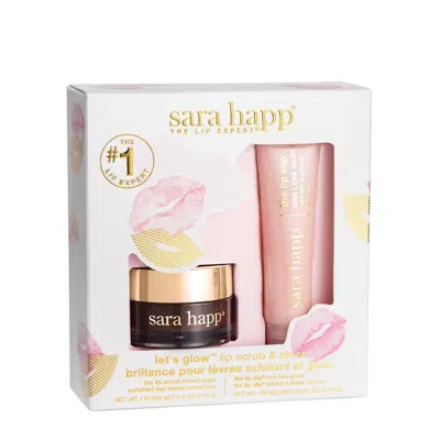 Sara Happ Let's Glow: Lip Scrub & Shine Kit In Multi