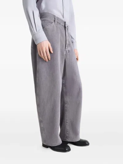 Lemaire Elongated-toe Lace-up Derby Shoes In Multi