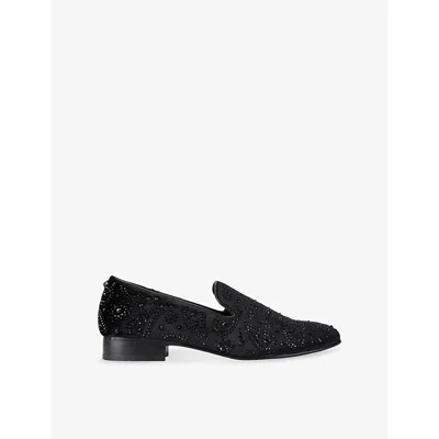 Kurt Geiger London Ace Crystal Loafer In Black