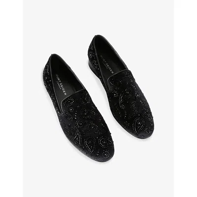 Kurt Geiger London Ace Crystal Loafer In Black