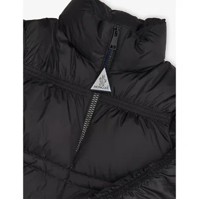Moncler Black Jankas Padded Down-filled Jacket 4-14 In Black
