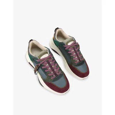 Kurt Geiger Leather Royston Sneakers In Multi