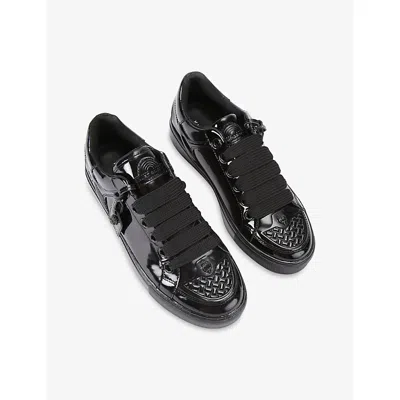 Kurt Geiger Patent Leather Southbank Tag Sneakers In Multi