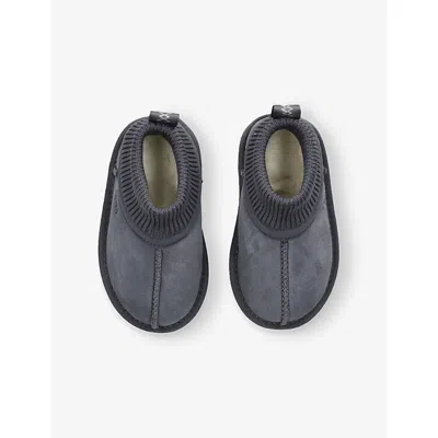 Ugg Grey Classic Ultra Stretch-cuff Suede Mini Boots Eur 25 /7.5 Uk In Animal Print