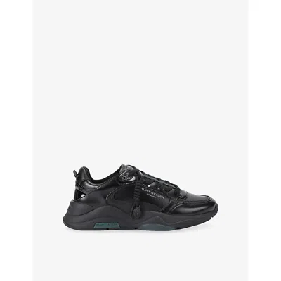 Kurt Geiger Leather Royston Sneakers In Black