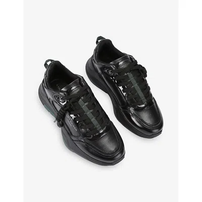 Kurt Geiger Leather Royston Sneakers In Black