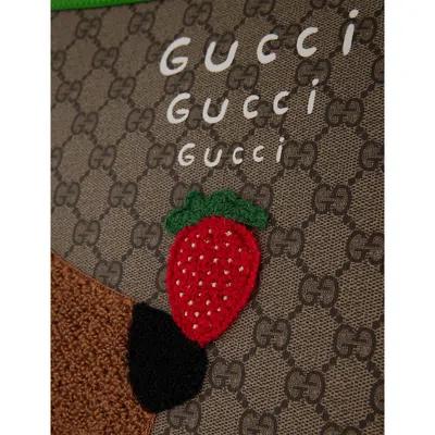 Gucci Be Eb Mul/mul/joy Gr Kids' Gg Canvas Tote Bag In Gray