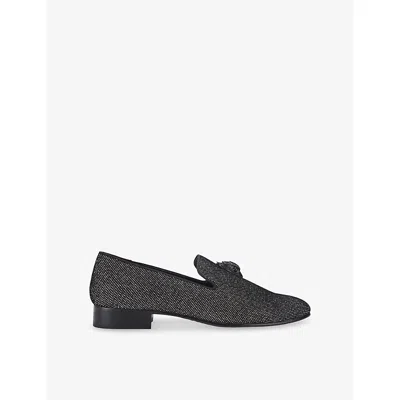 Kurt Geiger Embellished Ace Stud Loafers In Black