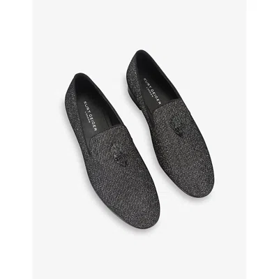 Kurt Geiger Embellished Ace Stud Loafers In Black
