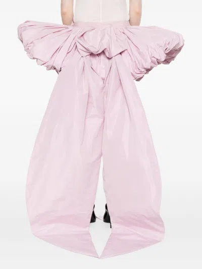 Dsquared2 High-low Layered Skirt Bow Detail In Pink