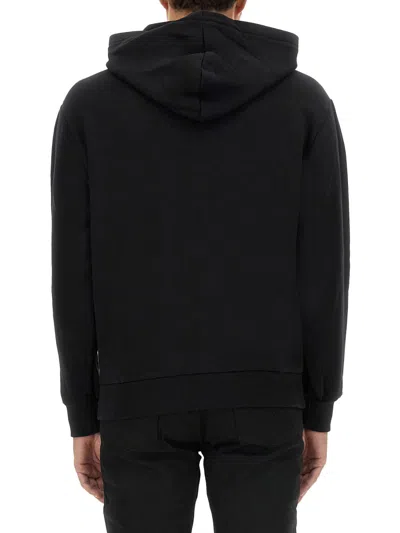Apc Relaxed-fit Black Hoodie With Ribbed Cuffs In Black