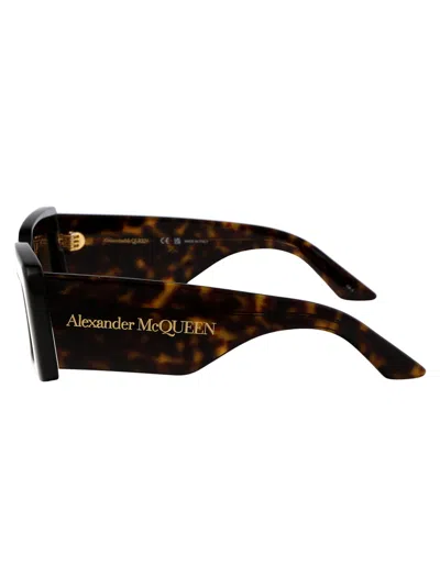 Alexander Mcqueen Mcqueen 50mm Rectangular Sunglasses In Brown