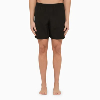 Alexander Mcqueen Black Nylon Swimming Shorts In Black