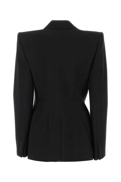 Alexander Mcqueen Black Wool Blazer
