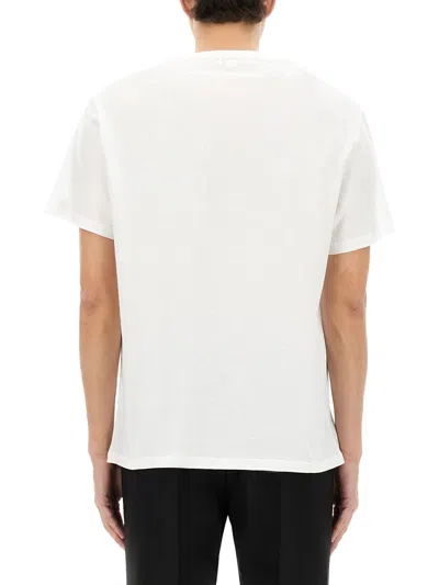 Alexander Mcqueen Logo Cotton T-shirt In White