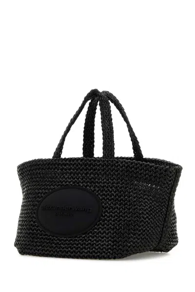 Alexander Wang Punch Small Tote Bag In Raffia