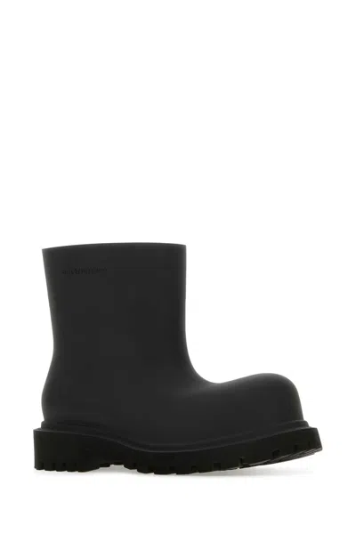 Balenciaga 55mm Steroid Rubber Boots In Black