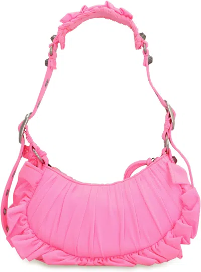 Balenciaga Fluo Pink Fabric Le Cagole Xs Shoulder Bag