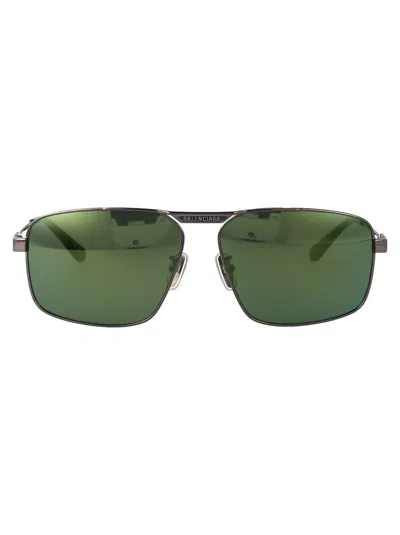 Balenciaga Metallic Green Sunglasses