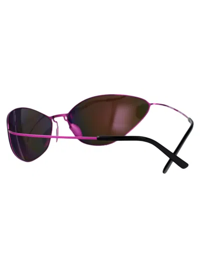 Balenciaga Titanium Pink Sunglasses In Purple