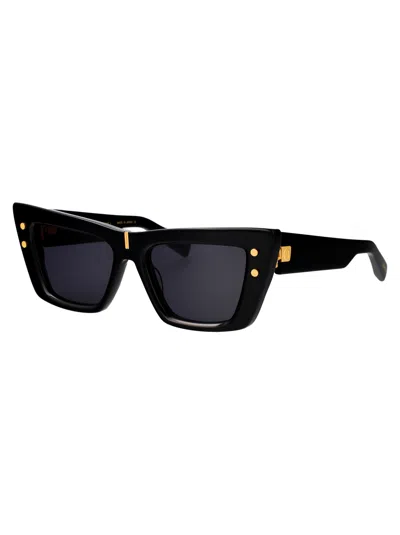 Balmain Blk Acetate Sunglasses In Black