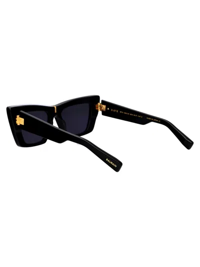 Balmain Blk Acetate Sunglasses In Black