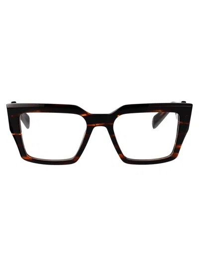 Balmain Brn Acetate Optical Glasses In Brown