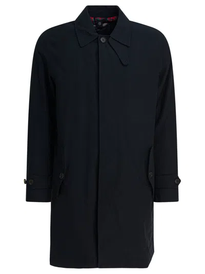Baracuta Buttoned Coat In Blue