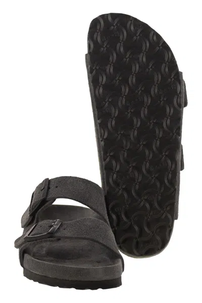 Birkenstock Arizona Exquisite - Slipper With Double Buckle In Gray