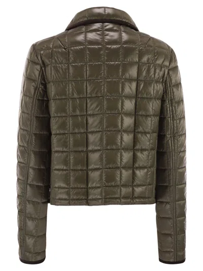 Fay Women 3 Hooks In Technical Checkered Fabric In Green