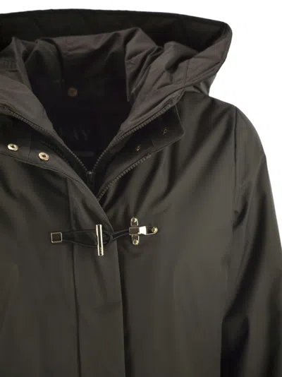 Fay Women Technical Gabardine Toggle Coat