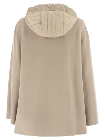 Fay Bimaterial Caban Cape