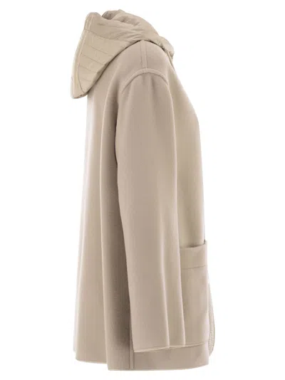 Fay Bimaterial Caban Cape