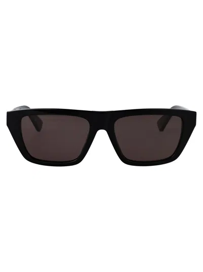 Bottega Veneta Bv1291s Sunglasses In 001 Black Black Grey