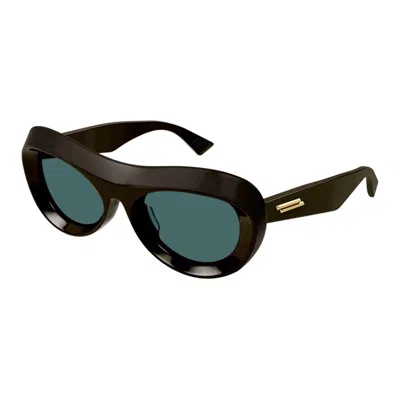 Bottega Veneta Acetate Brown Green Sunglasses
