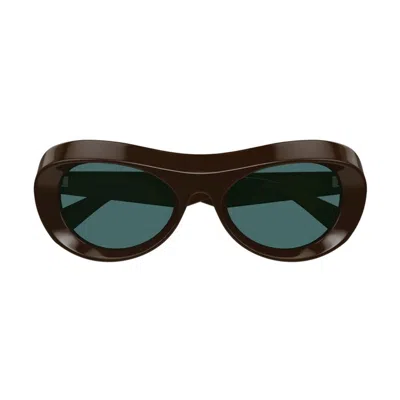 Bottega Veneta Acetate Brown Green Sunglasses