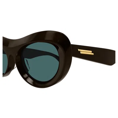 Bottega Veneta Acetate Brown Green Sunglasses