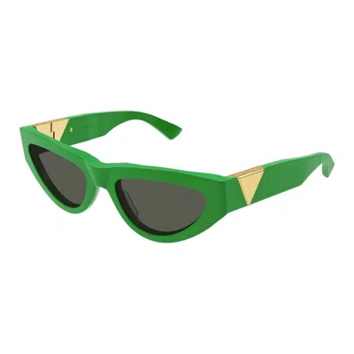 Bottega Veneta Eyewear Cat-eye Frame Sunglasses In Green