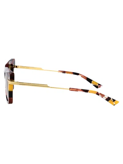 Bottega Veneta Bv1242s Sunglasses In Multicolor-gold-yellow