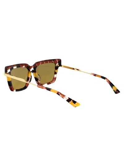 Bottega Veneta Bv1242s Sunglasses In Multicolor-gold-yellow