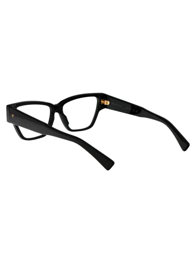 Bottega Veneta Bv1288o Glasses In 001 Black Black Transparent