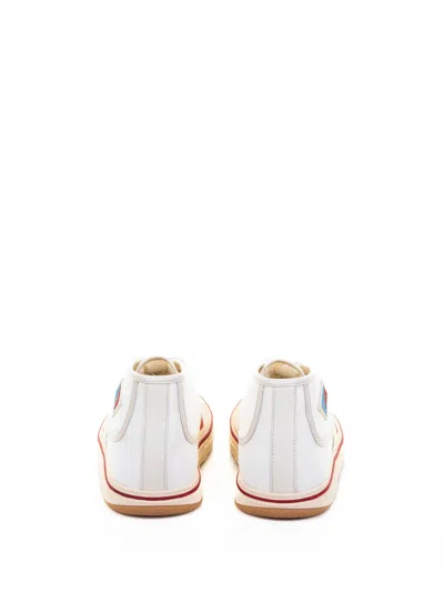 Bottega Veneta Eliot Mid-top Canvas Sneakers In White