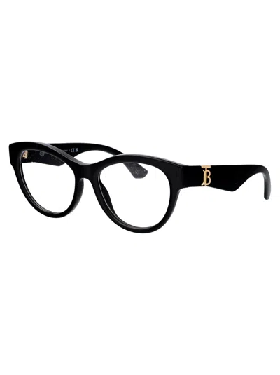 Burberry Black Acetate Optical Glasses In Black