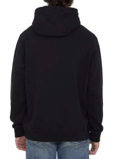 Burberry Black Cotton Sweatshirt In Black