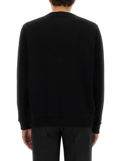 Burberry Burlow Logo Cotton Jersey Sweatshirt In Black