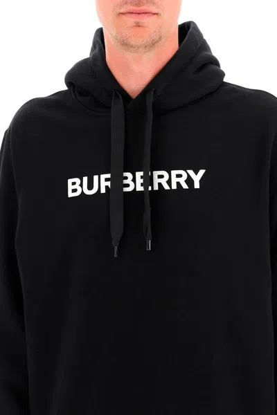 Burberry Black Cotton Sweatshirt In Black