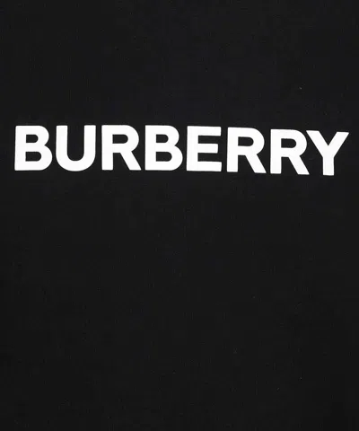 Burberry Burlow Logo Cotton Jersey Sweatshirt In Black