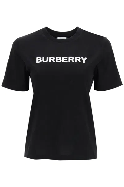 Burberry T Shirt With Logo In Black