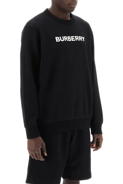 Burberry Burlow Logo Cotton Jersey Sweatshirt In Black